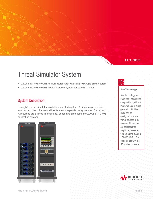 Threat Simulator System Pdf Asset Page Keysight